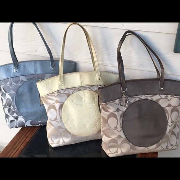 Large Brown Coach Laura Tote Purse (Ad for one) - Picture 4 of 4